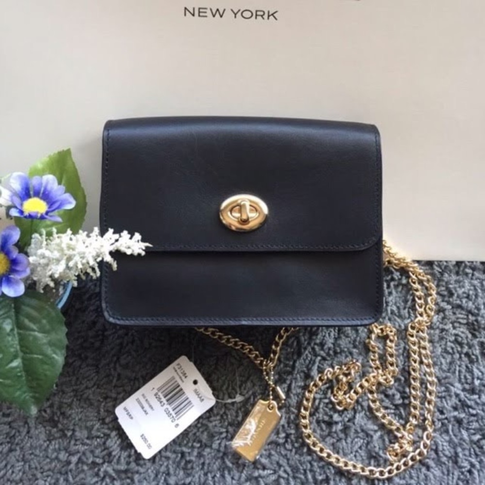 Coach Black and Gold Crossbody